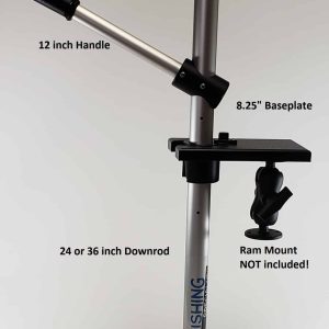 Kayak Downrod System for scanning sonar 24" with handle (KTM-8MB- -24-SH)
