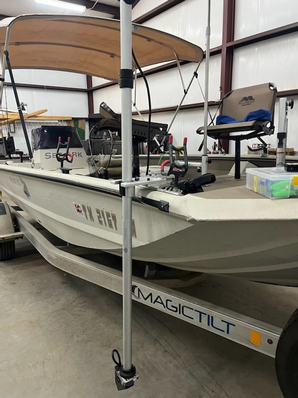 Bowducer for Humminbird Live using 45 degee T bolt rails (BTM-8A-45T-48-DH-POST)