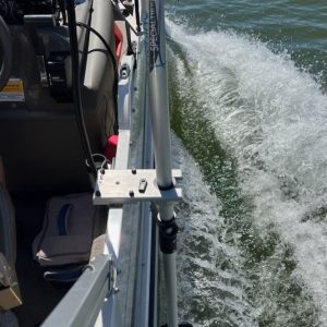 Pontoon Fence Rail Mounting for Lowrance Eagle Eye